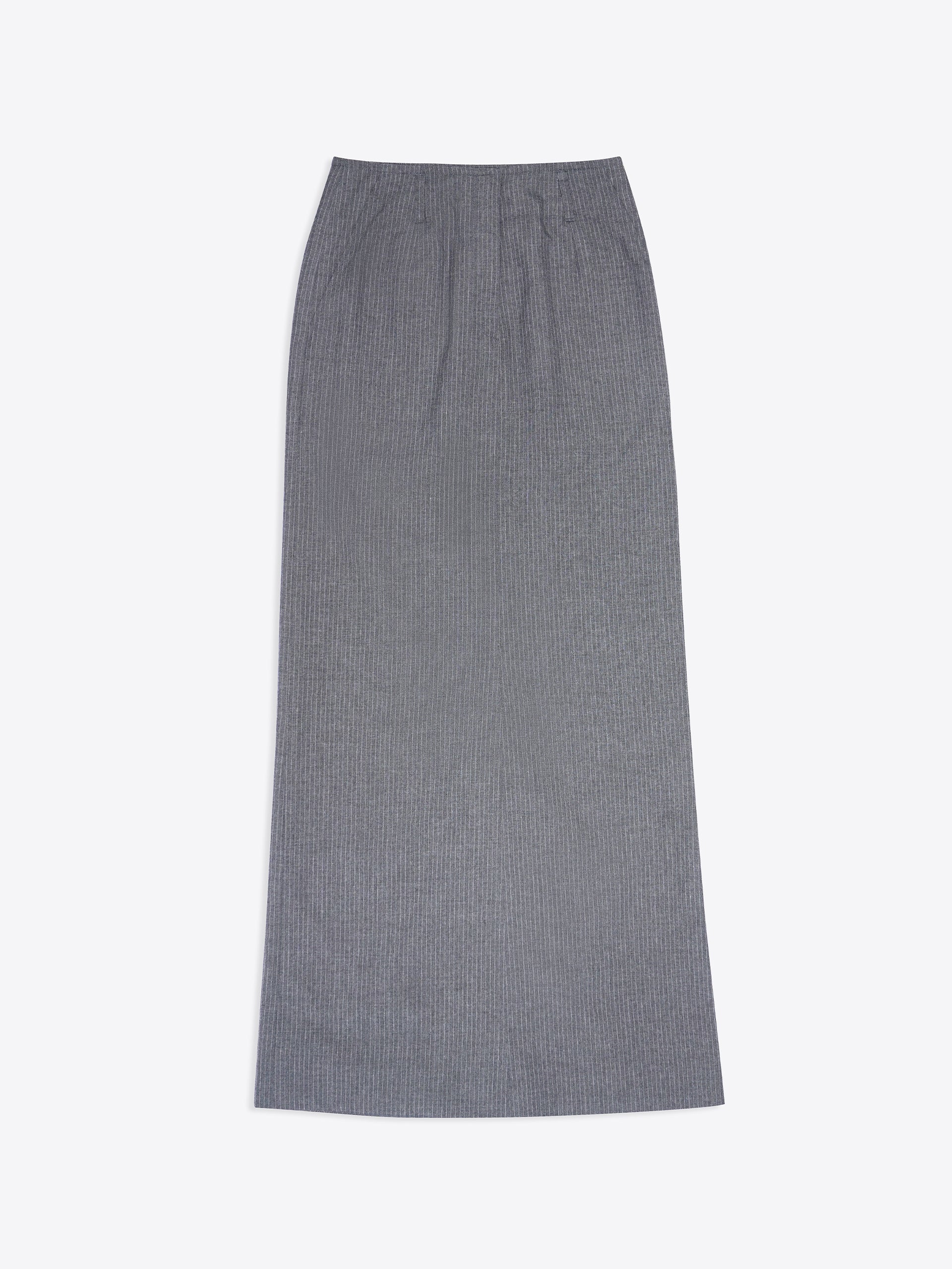 PINSTRIPE MAXI SKIRT