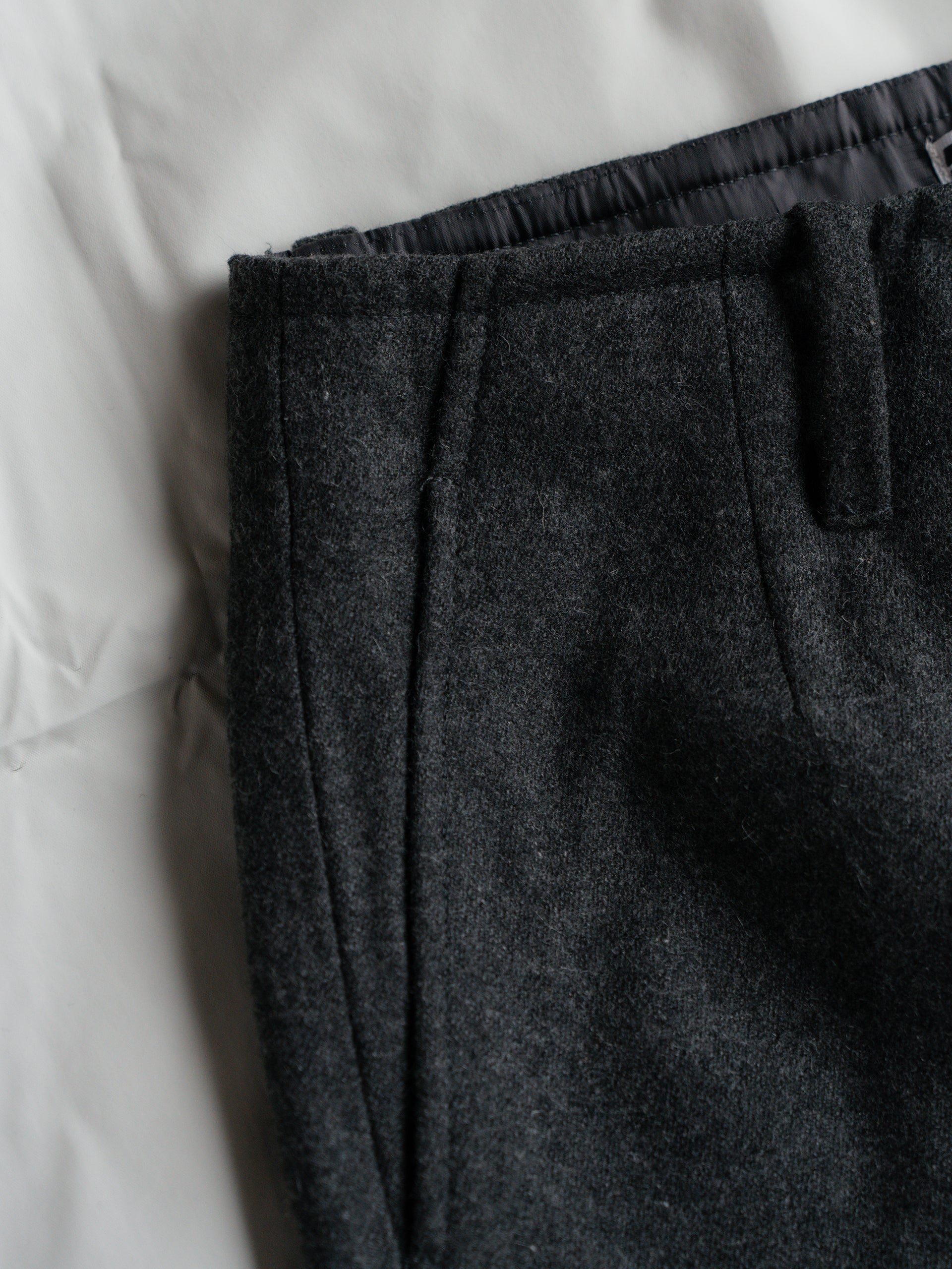 WOOL FLANNEL PANTS IN GREY