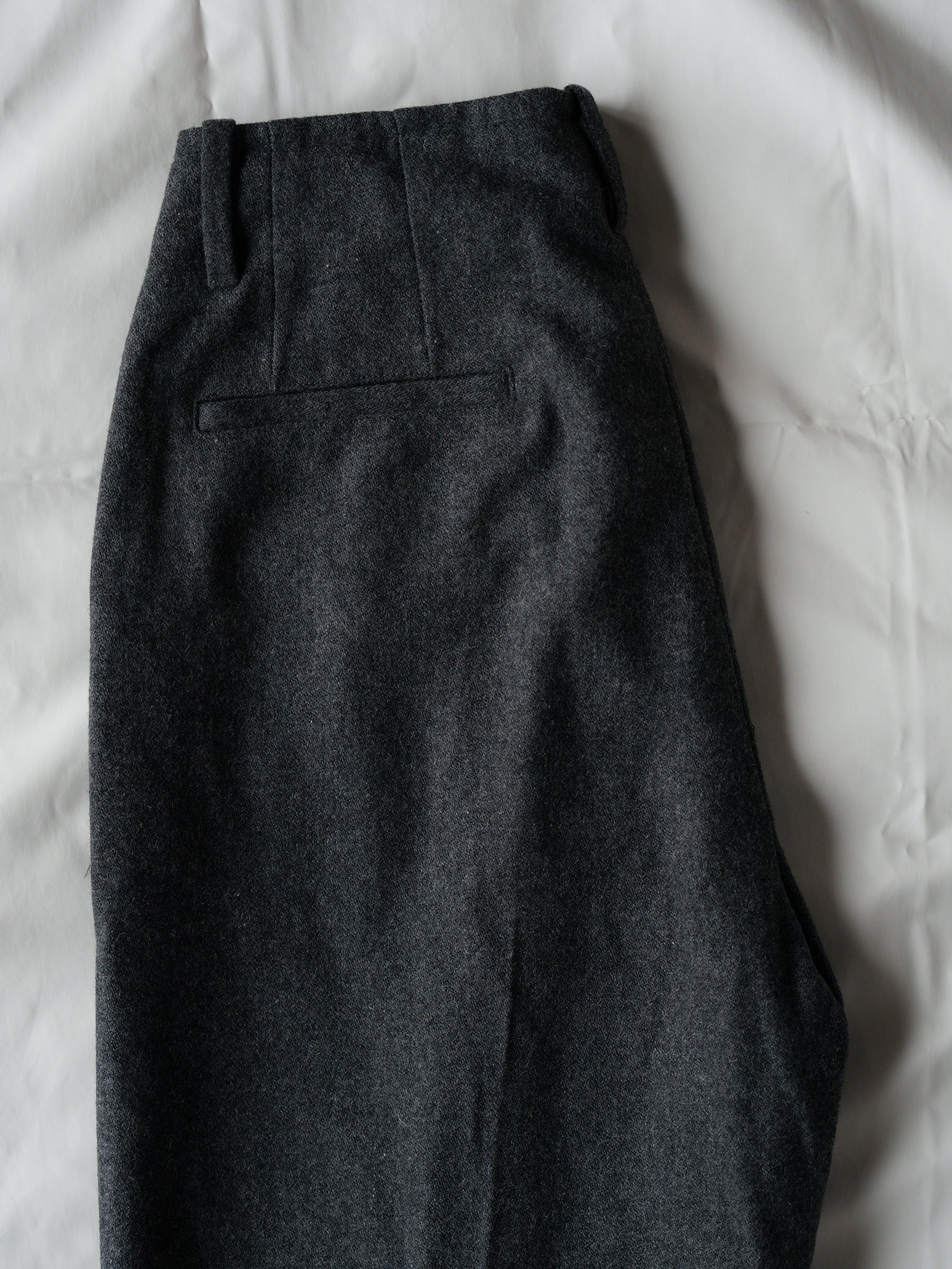 WOOL FLANNEL PANTS IN GREY